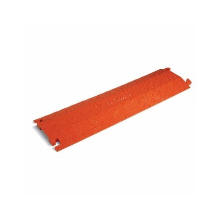 Checkers Cable Protector, 1-1/2 in H, 36 in L, 10-3/4 in W, 1 Channel, Polyurethane, Orange PLS1426-OR
